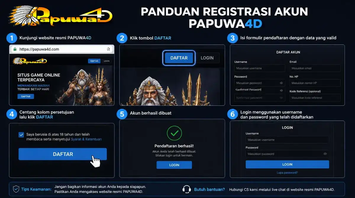 Cara Registrasi Akun Game Online Baru